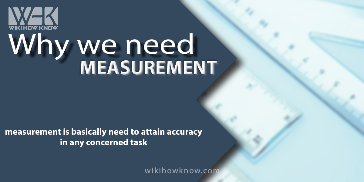 Why we need measurement?